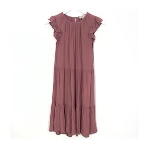 Loft Tiered Ruffle Dress